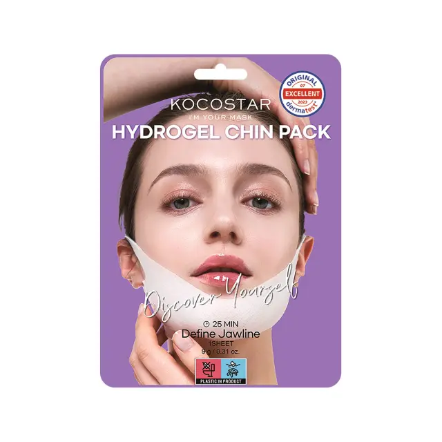 Kocostar Hydrogel Chin Mask Επίθεμα σύσφιξης για το πιγούνι, 1 τεμάχιο