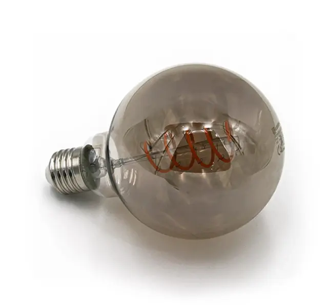 LED ΛΑΜΠΑ COG SPIRAL GLOBE Φ95 SMOKY Ε27 6W ΝΤΙΜΑΡΙΖΟΜΕΝΗ 2000K