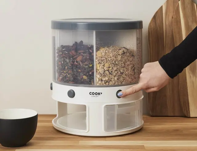 Δοχείο Αποθήκευσης Τροφίμων Cook Concept με 6 διαμερίσματα, συνολική χωρητικότητα 9L και διαστάσεις 29.5x29.5x34cm KB6185 3