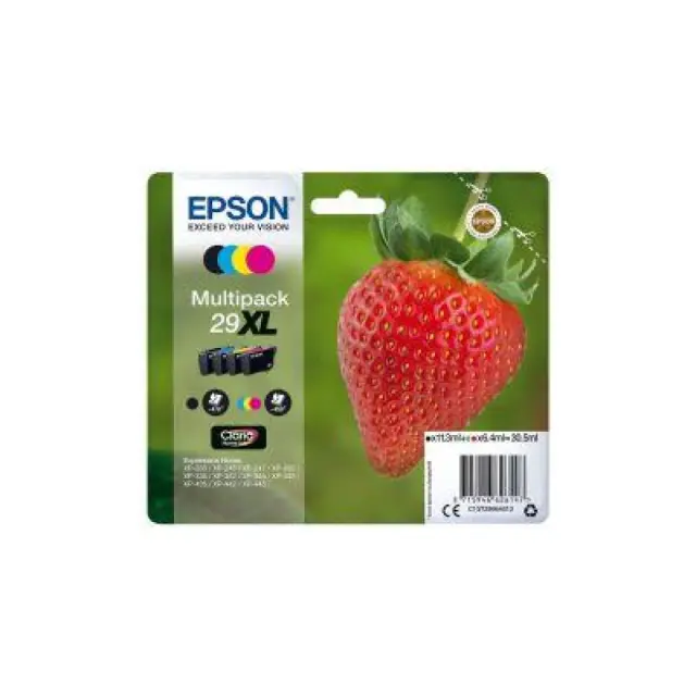 Epson 29XL Γνήσιο Πακέτο 4 Μελανιών Εκτυπωτή InkJet Κίτρινο / Κυανό / Ματζέντα / Μαύρο (C13T29964010 C13T29964012)