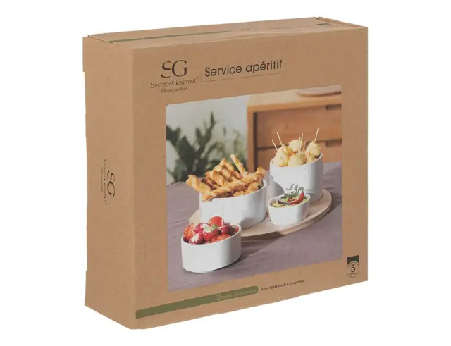 Σετ Σερβιρίσματος Secret de Gourmet με 4 μπωλ και δίσκο - 5 τεμάχια 188411 2