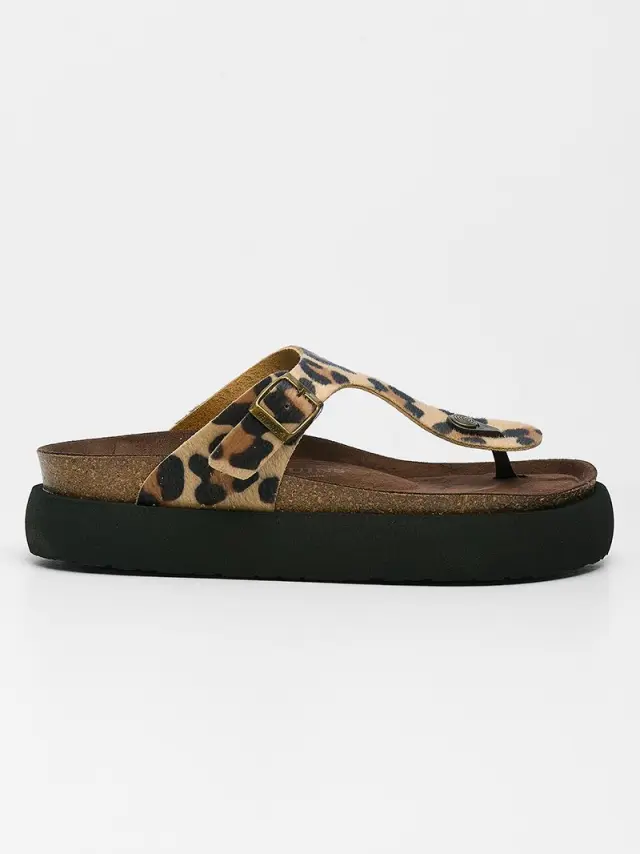 Genuins Πέδιλα Γυναικείο HT Prints GEN/ROSAS PLATFORM G106875 LEOPAR - 40 3