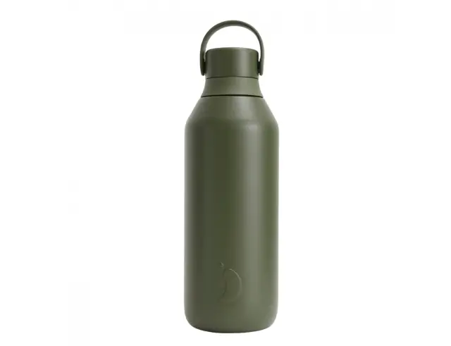 Μπουκάλι Θερμός Series 3 Chilly's με χωρητικότητα 500ml και διατήρηση θερμοκρασίας 14h ζεστό / 36h κρύο - Cargo Green22870