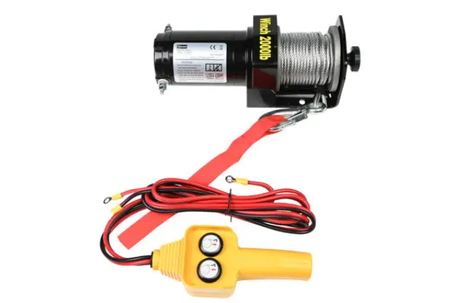 Winch electric 12V 2000 LBS bumper