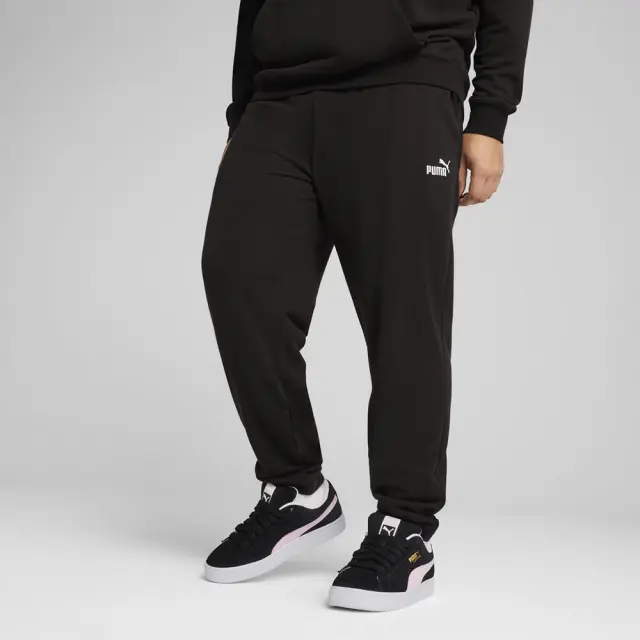 Puma Ess Logo Sweatpants Open Pant TR (682612-01) - Μαύρο