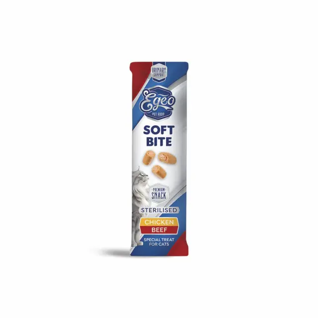 Egeo Cat Sterilised Soft Bite Μix 10gr (1τεμ) Μονόχρωμο 2