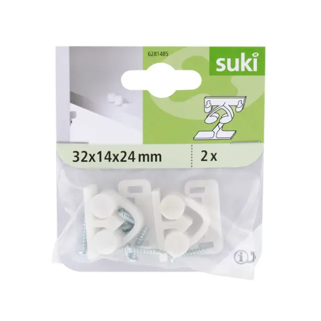 Κούμπωμα Λευκό Πλαστικό 32x14x24mm 2