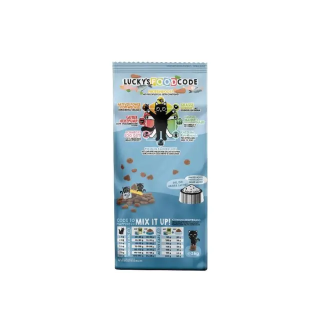 Lucky Lou Food Code Adult Πουλερικά & Φρέσκος Σολομός 3kg 2