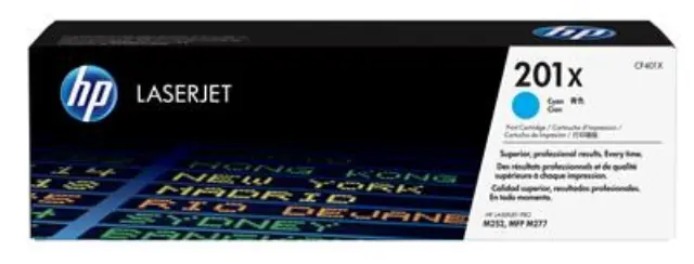HP 201X Γνήσιο Toner Laser Εκτυπωτή Κυανό High Yield 2300 Σελίδων (CF401X)