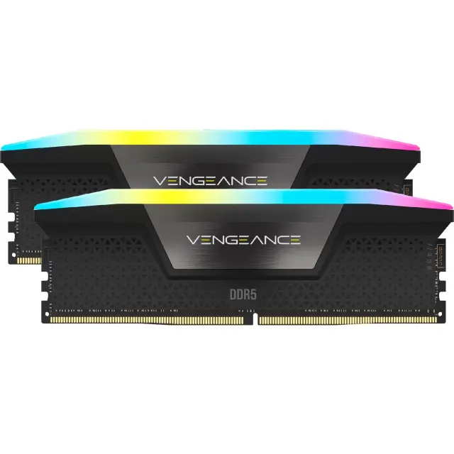 Corsair DIMM 32 GB DDR5-6000 (2x 16 GB) Dual-Kit (black, CMH32GX5M2E6000C36, Vengeance RGB, INTEL XMP)