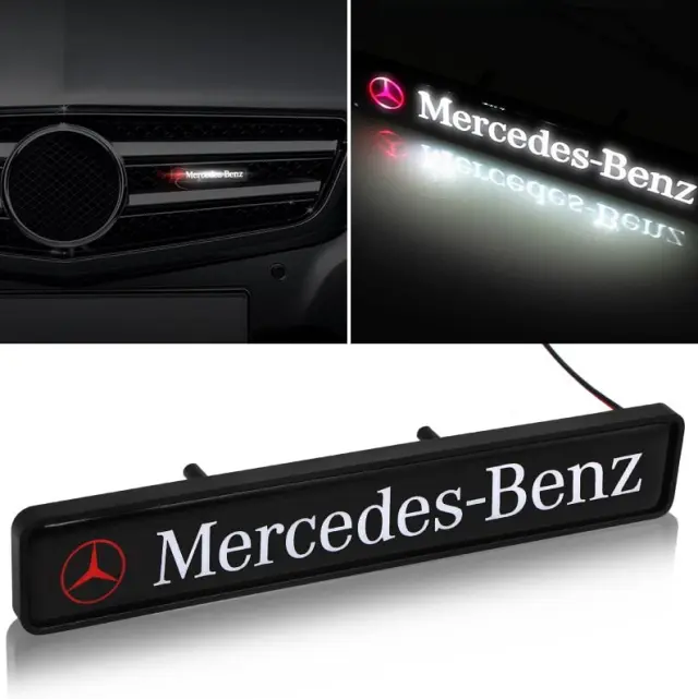 Φωτιζόμενο λογότυπο led για την μάσκα - Mercedes