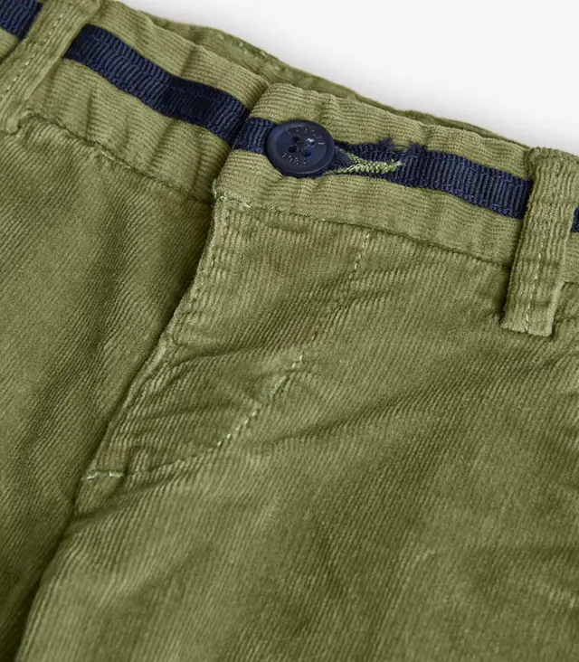 Boboli Chic Παντελόνι κοτλέ για αγόρι σε πράσινο χρώμα AVIATOR - 6Y 3