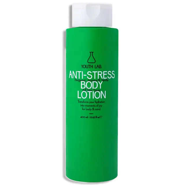 Youth Lab. Anti-Stress Body Lotion Γαλάκτωμα Σώματος με Περγαμόντο, Γιασεμί + Βανίλια, 400ml
