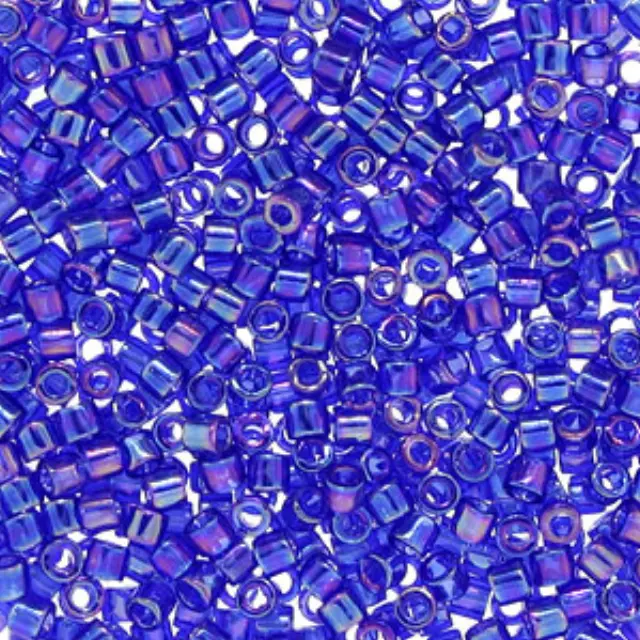 Χάντρα Miyuki Delica 10/0 - DBM0178 - Transparent Rainbow Cobalt Blue ~7gr