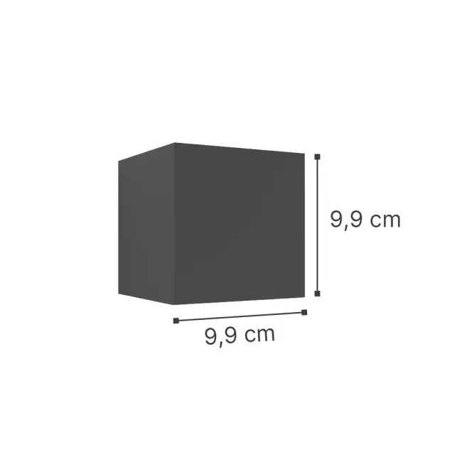 it-Lighting Emerald LED 10W 3000K Outdoor Wall Lamp Anthracite D:9,9cmx9,9cm (80203141) 2