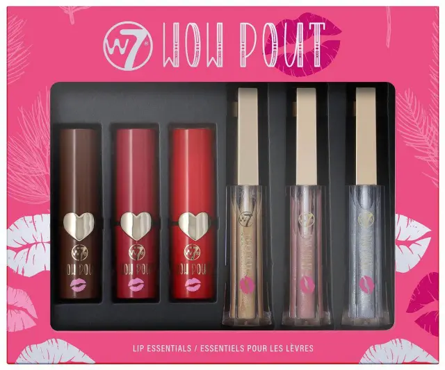 W7 Wow Pout Gift Set Πακέτο περιποίησης.