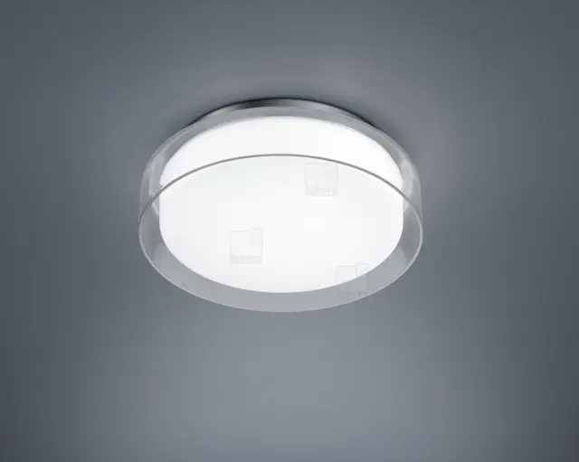 Πλαφονιέρα OLVI 15/1931.04 Χρώμιο | IP44 LED Μπάνιο Κουζίνα Άσπρο