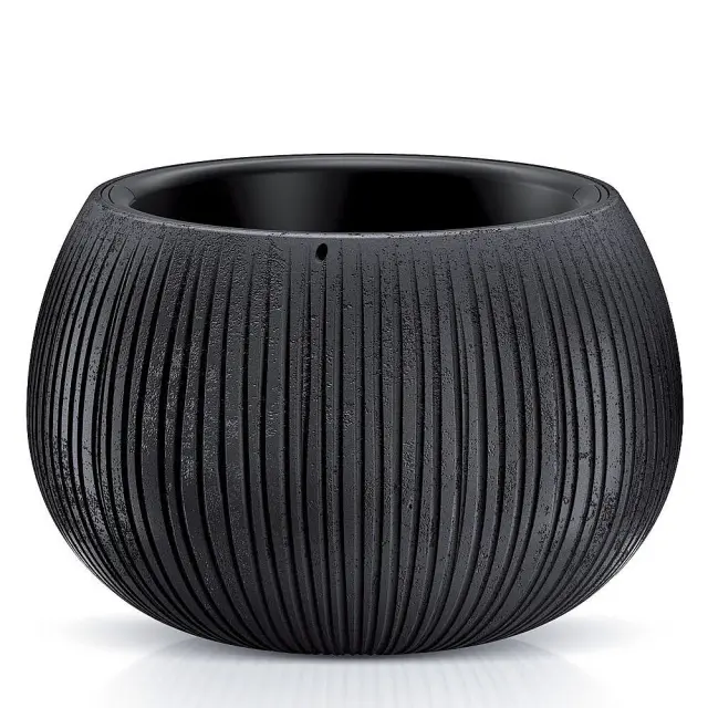 Κασπώ Beton Bowl Μαύρο Πλαστικό Φ29x20cm
