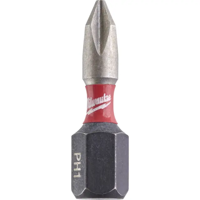 Μύτες Σταυρός 1x25mm MILWAUKEE SHOCKWAVE IMPACT DUTY Σετ 2Τμχ