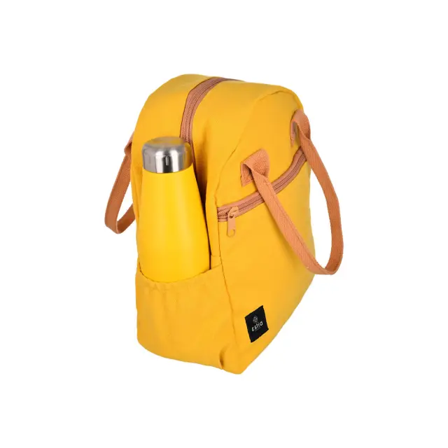Estia Ισοθερμική Τσάντα Χειρός Save The Aegean Pineapple Yellow Μ21.5 x Π14 x Υ26εκ 3