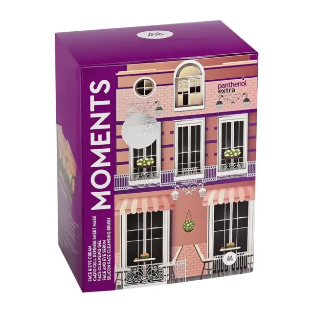 Panthenol Extra Promo Pack Limited Edition Moments Gel Καθαρισμού Προσώπου 150ml, Υφασμάτινη Μάσκα Αντιγήρανσης 3τμχ, Αντιρυτιδικός Ορός Προσώπου 30ml, Αντιρυτιδική Κρέμα Προσώπου 50ml & Βούρτσα Σιλικόνης Προσώπου 1τμχ 3