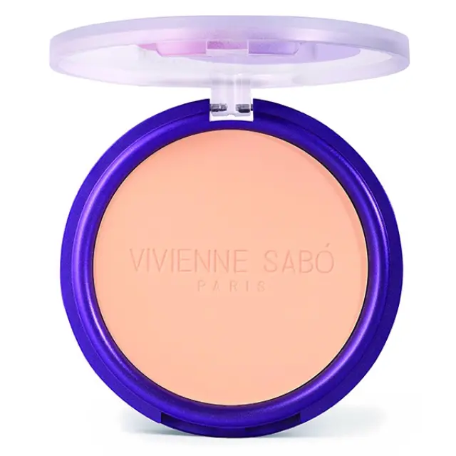 Vivienne Sabo Mattifying Pressed Powder Teinte Absolute Matte 6g | Απόχρωση 03 Light Peach