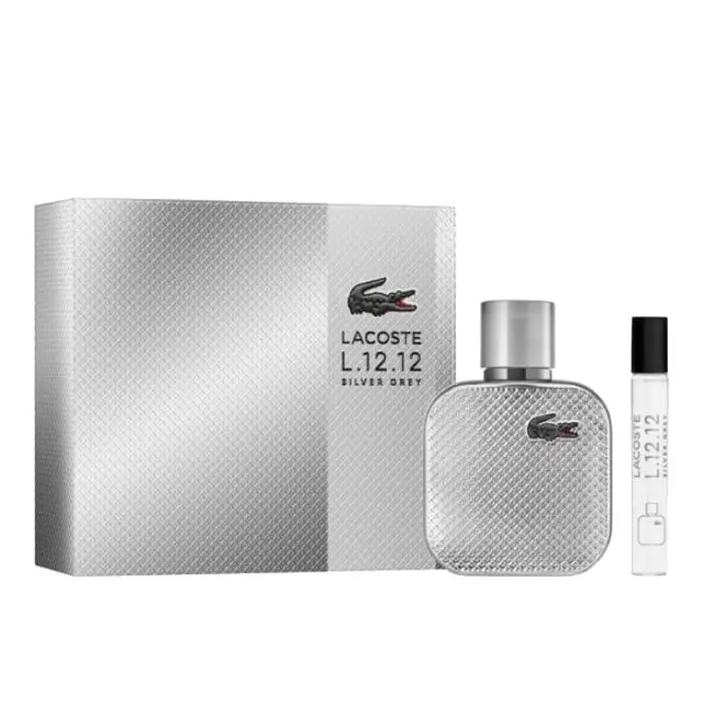L.12.12 Silver Grey Eau De Parfum Set 50ml & Travel Spray 7,5ml