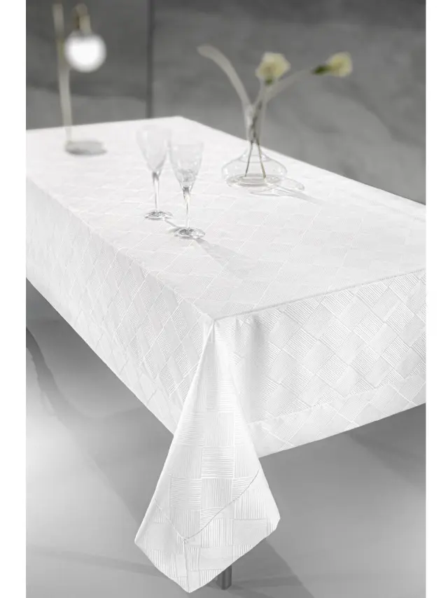 Τραπεζομάντηλο Attitude White- Guy Laroche 160x260, ATTITUDE, Guy Laroche
