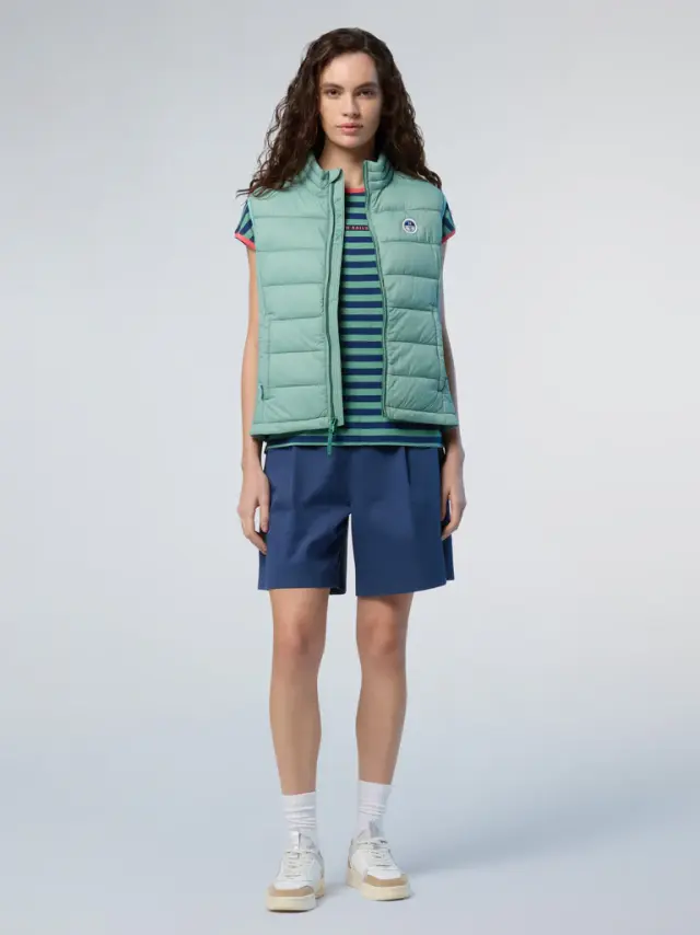 North Sails - Γυναικείο Αμάνικο Μπουφάν Naomi Vest 000001-000-0418 Πράσινο Ανοιχτό - L 3