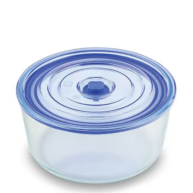 Γύαλινο Δοχείο Tροφίμων Στρογγυλό 1650ml - Y9.1x18.8cm
