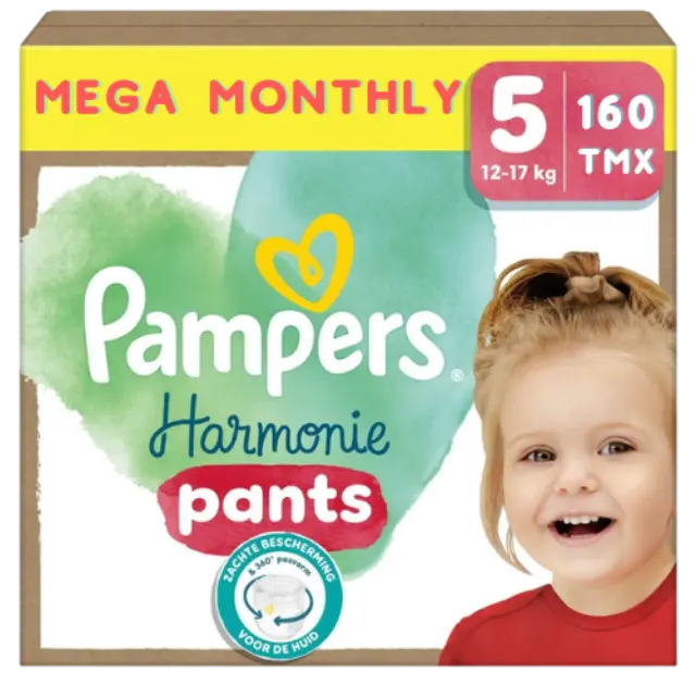 Pampers harmonie pants no5 Mega Monthly 12-17kg 160τμχ