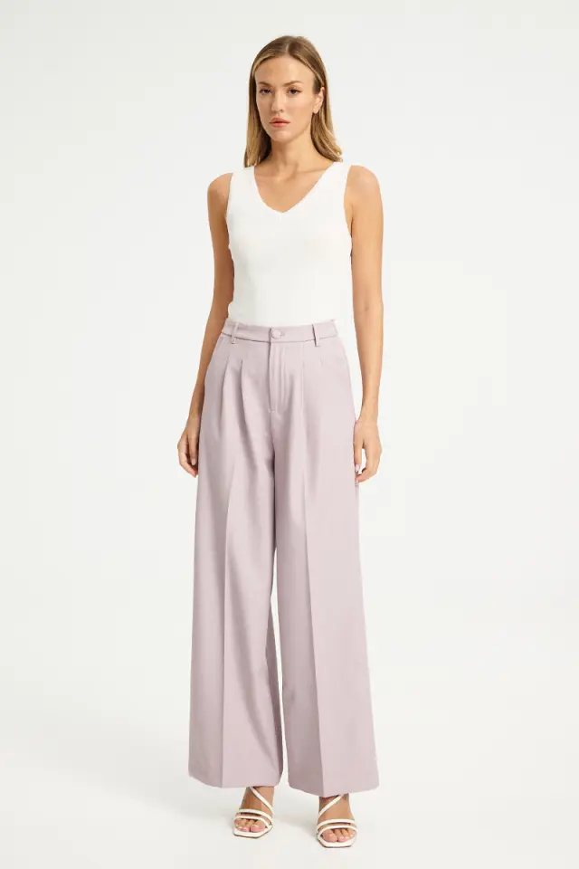 Παντελόνι με Διπλές Πιέτες LALLA TROUSERS - XS 2