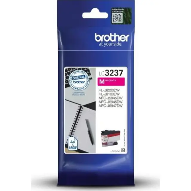 Brother LC-3237 Γνήσιο Μελάνι Εκτυπωτή InkJet Ματζέντα (LC-3237M)