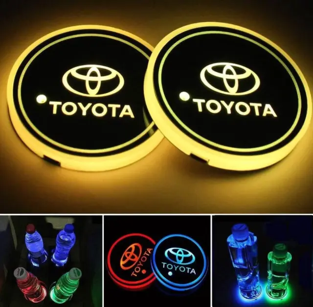 Φωτάκι led ποτηροθήκης Toyota με 7 χρώματα - 1τμχ OEM