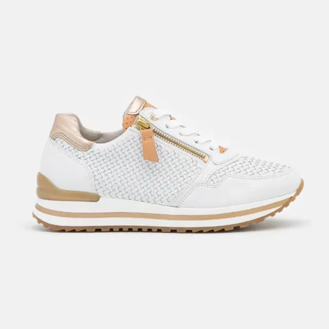 Gabor Sneakers Γυναικείο δέρμα Άσπρο GAB/86529 51-WEIS/CHAM/NA - 42