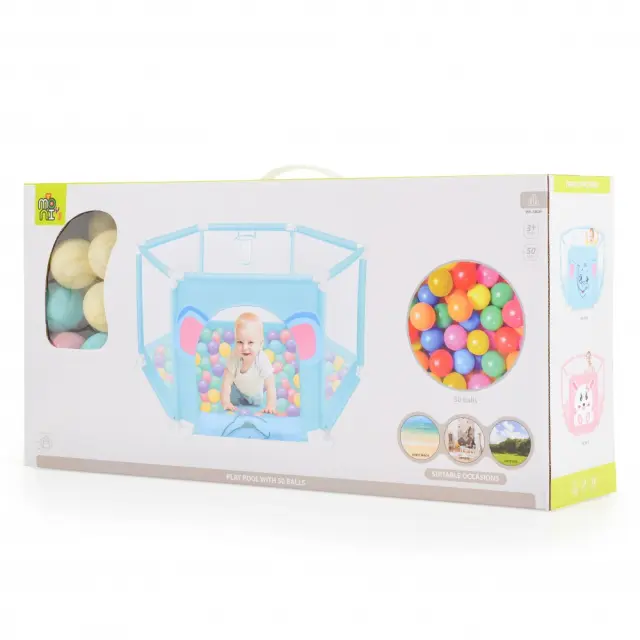 Πάρκο Δραστηριοτήτων 146 cm Με 50 Μπάλες 7062B Blue Moni Toys 3801005601813 3