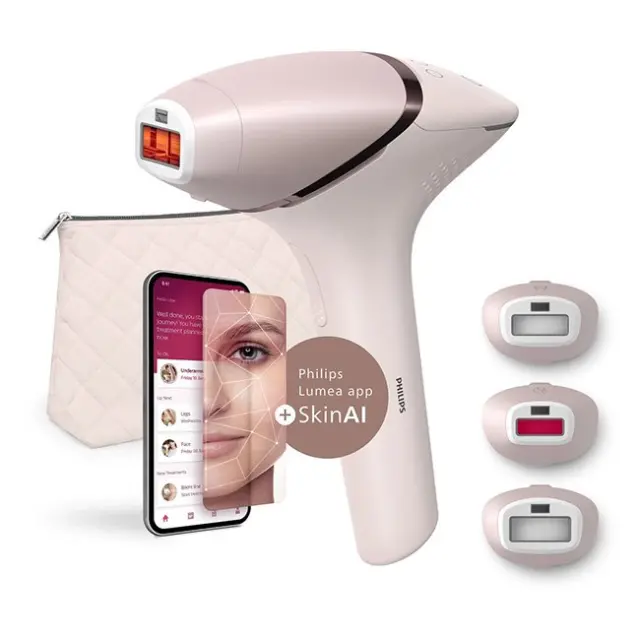 Philips Αποτριχωτική Μηχανή Lumea IPL 9900 Pink (BRI953/02)