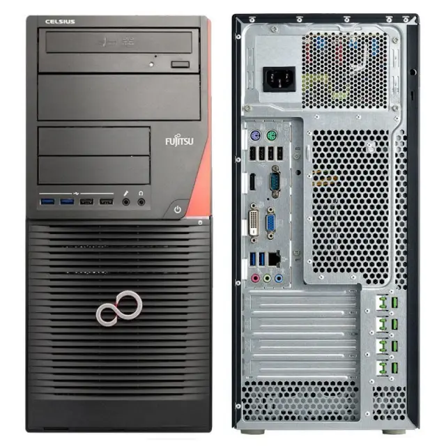 Fujitsu Celsius W530 (Intel Xeon E3-1245V3/3.40GHz/16GB/500GB SSD/AMD FIREPRO W2100 2GB) Refurbished Grade A 2