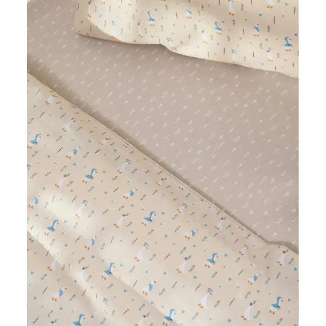 Σετ Σεντόνια Κούνιας 3 Τεμαχίων Kentia Chico Beige-White-Blue-Orange 120x170 3