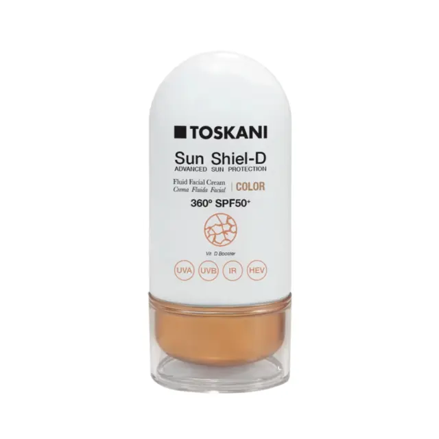TOSKANI Sun Shiel-D Fluid Facial Cream Tinted Color SPF50+ 50ml