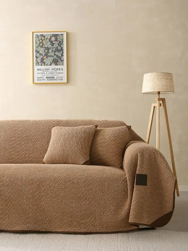 Beauty Home Ριχτάρι Μονοθέσιο Lamb Plus Art 8832 175x180 Άμμου 2