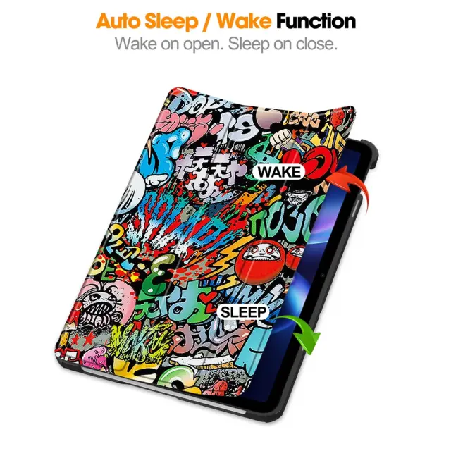 Flip Cover Θήκη για Redmi Pad 2 9.7"/Pad 2 SE-Graffiti OEM 2