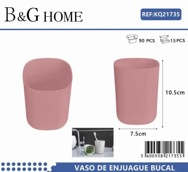 Θήκες οδοντόβουρτσας πλαστικές σε σετ 5Χ - Pink - 21735 2