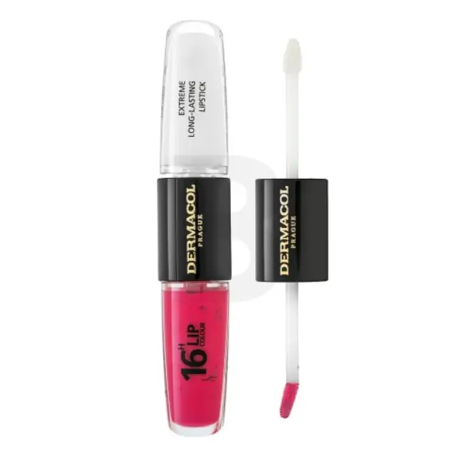 Dermacol 16H Lip Colour Extreme Long-Lasting Lipstick Biphasic Lasting Color And Lip Gloss No. 18 8 ml