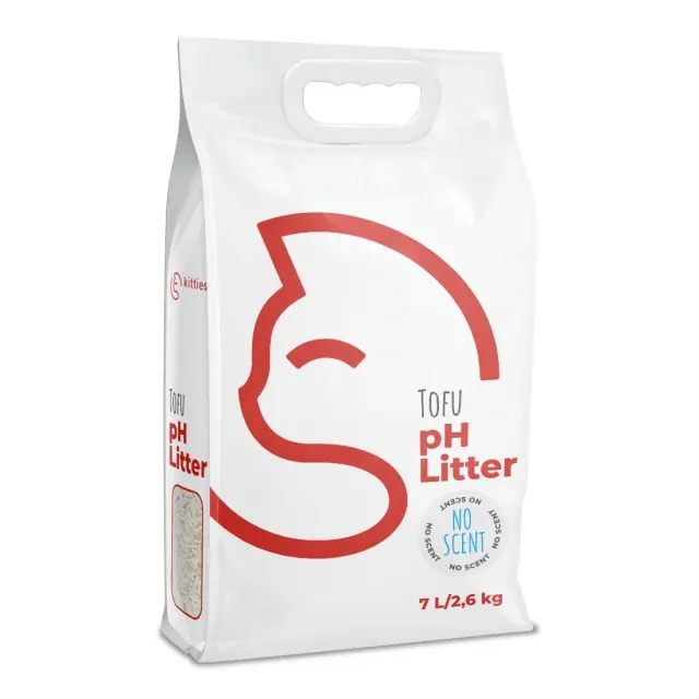 Kitties Tofu Άμμος Γάτας με Δείκτη pH 7L – 2,6kg