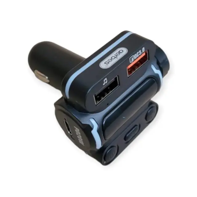 Aerbes AB-CZ04 Multifunctional Wireless Car RGB MP3 Player FM Transmitter PD 20W 2