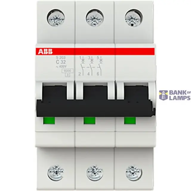 S203-C32 Miniature Circuit Breaker - 3P - C - 32 A