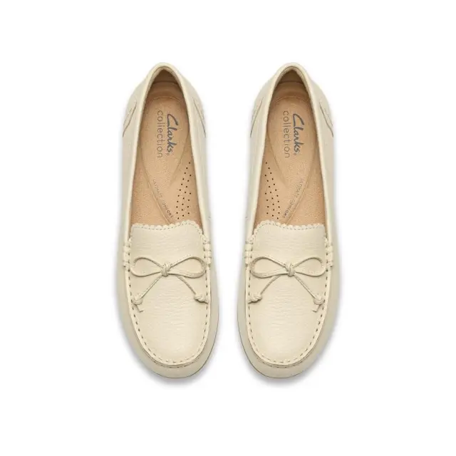 Clarks Elliotte Sail Cream Cream Leather - 37.5