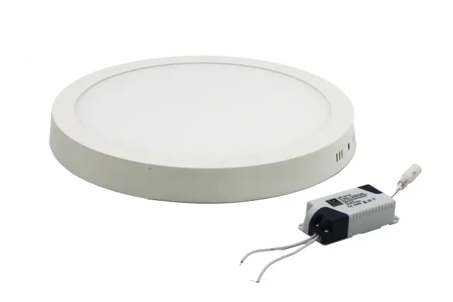 LED ΦΩΤΙΣΤΙΚΟ ΟΡΟΦΗΣ ΑΛΟΥΜΙΝΙΟΥ ΣΤΡΟΓΓΥΛΟ 24W 6300K ΛΕΥΚΟ