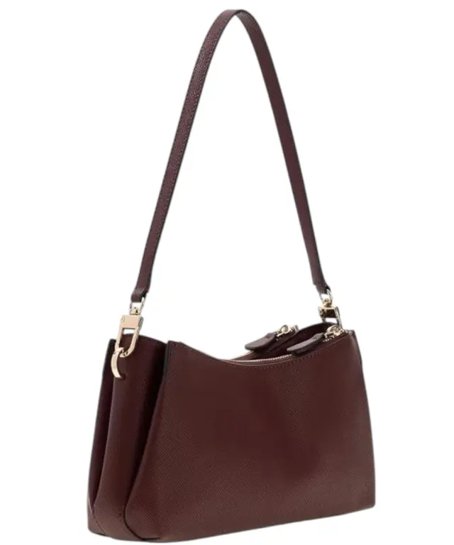 Guess - Γυναικεία Τσάντα Ώμου Noelle II Mini HWZG9672730-BUR Μπορντό 2